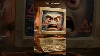 # radio and old computer sad scene#tech #shortsfeed #youtubeshorts