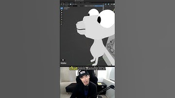 Draw nose in Texture paint - making a 3d game character in Blender - 2.5: Bug Boots