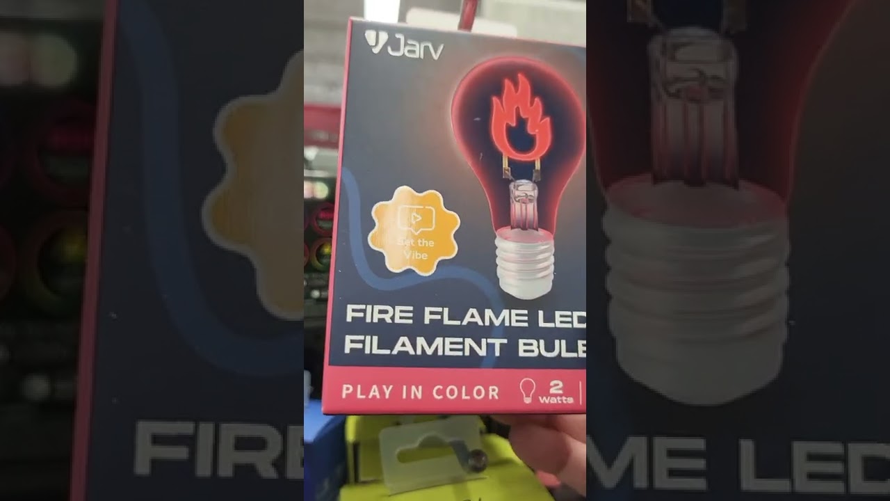 Fire Flame Red LED Filament Light Bulb - $5 at Five Below