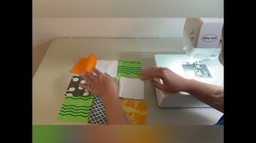 Chain piecing nine patch blocks