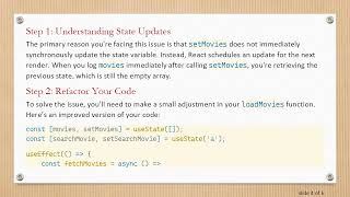 Troubleshooting The Usestate Method In React