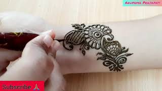 Simple and Attractive Mehndi Design- Easy Mehndi for Beginners- Stylish Mehendi Designs- au henńe