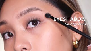 EYESHADOW TUTORIAL FOR BEGINNERS 2023 (Easy Glam Makeup)