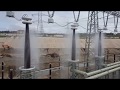 400 kV Substation Energized Insulators washing - No WIND