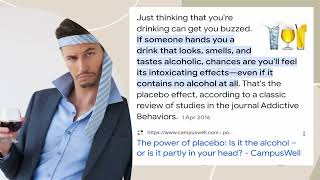 Are you under a placebo effect and don't know it?