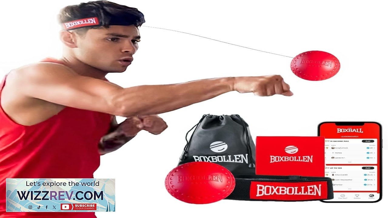 Boxbollen Boxing Reflex Ball Celebrity Endorsed Home Workout Game App Connected Punch