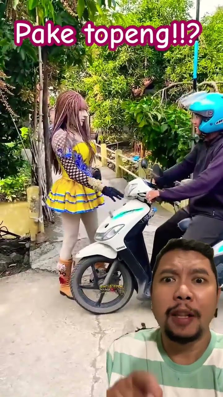SI GADIS CANTIK BERTOPENG!!!??#shortsfeed #shortvideo #funny #shortfeed