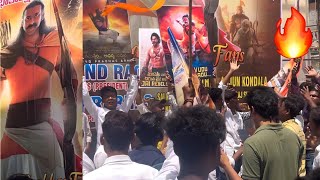 ADIPURUSH Trailer Grand Celebrations Prabhas Fan's Hungama at Theatres | Adipurush Trailer Response