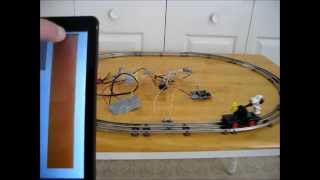 Testing PicAxe Pulse-Width Modulation with a Handcar, trackside