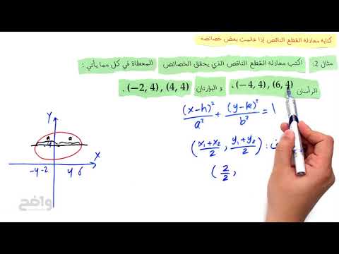 فيديو: كيفية كتابة معادلة القطع الناقص