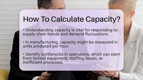 How To Calculate Capacity? - BusinessGuide360.com