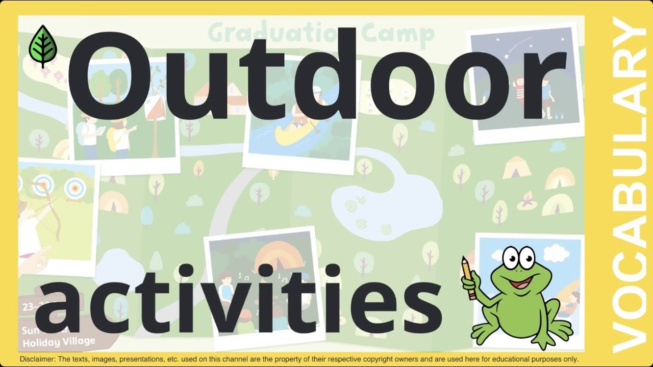 Vocabulary Outdoor activities 6BU5 YouTube