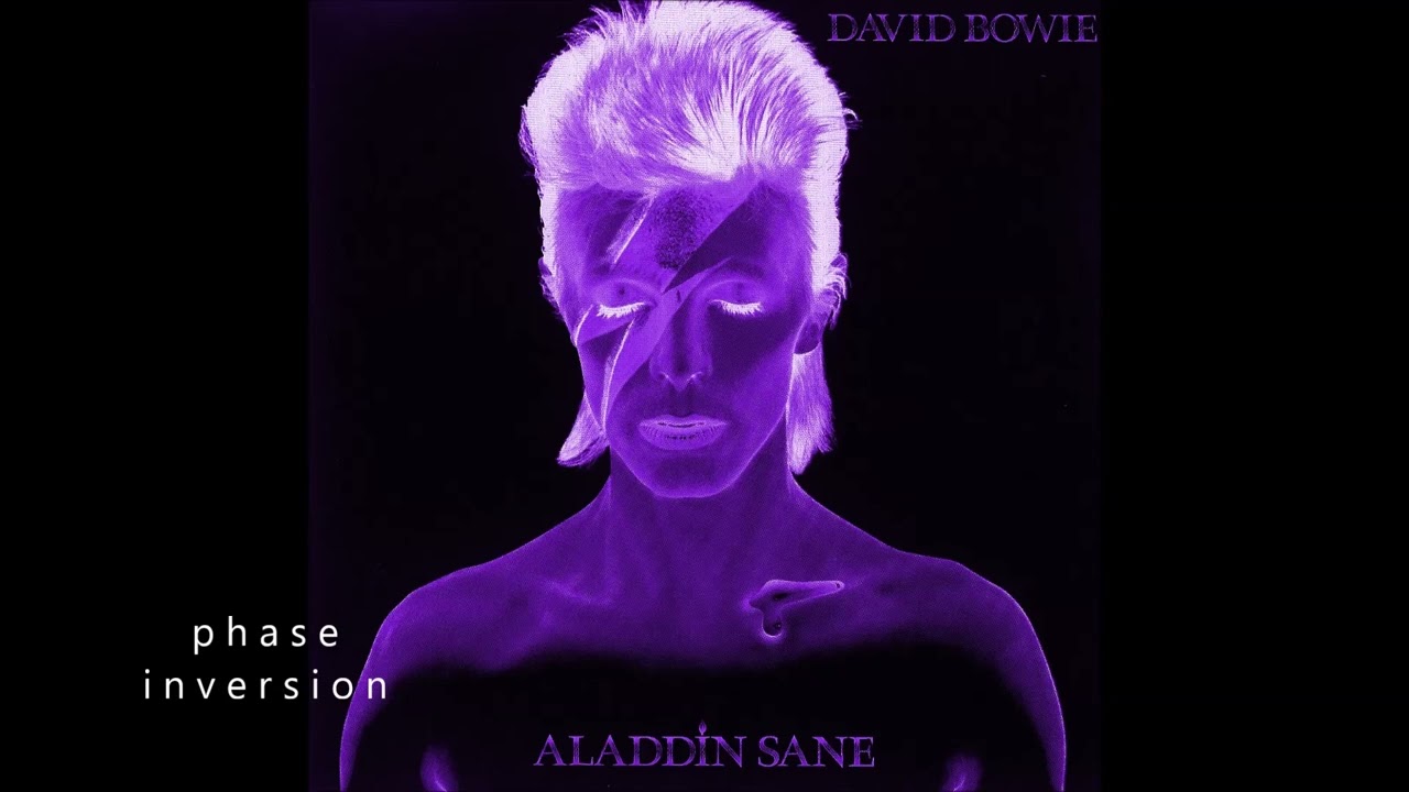 Bowie 1973 Aladdin Sane phase inversion