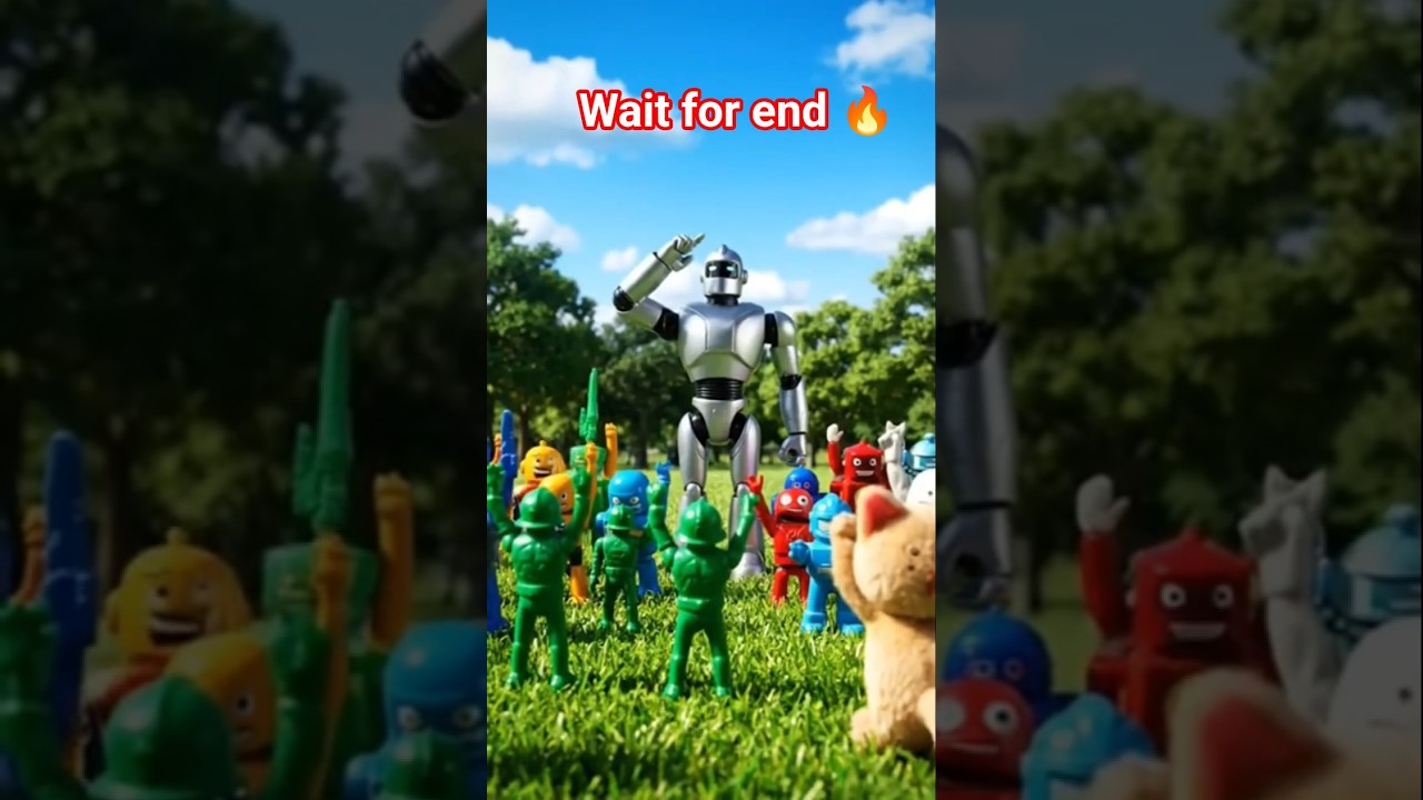 Robot vs Superman 🦸‍♂️🔥POWER  