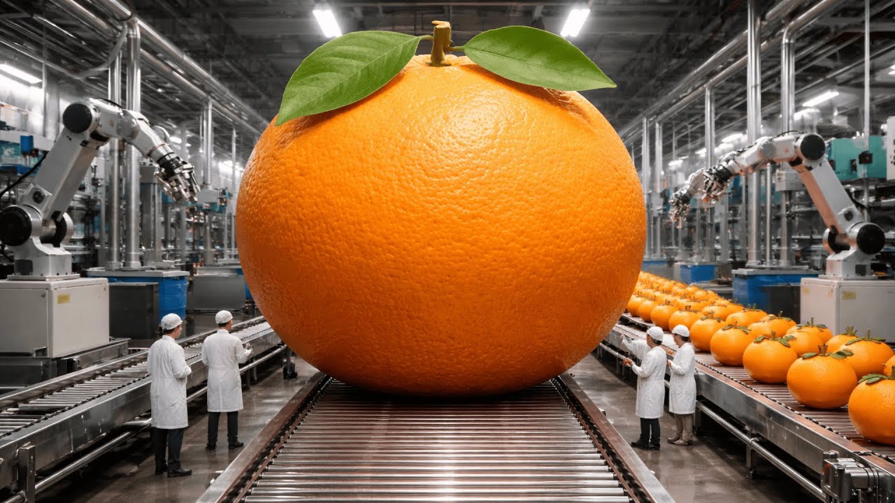 INSIDE THE FACTORY: How MILLIONS of Oranges Become Juice (Unbelievable Mass Production)