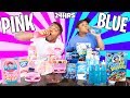 EATING ONLY PINK & BLUE FOODS FOR 24 HOURS!