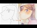 小学生の線画を塗ってみた