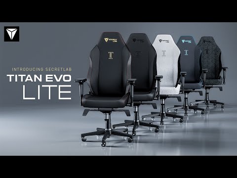 Introducing Secretlab TITAN Evo Lite | Award-winning comfort. At a lighter price.