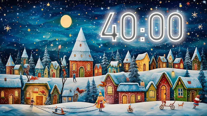 40 Minute Christmas Timer 🎵 with Music (4K) 🎄