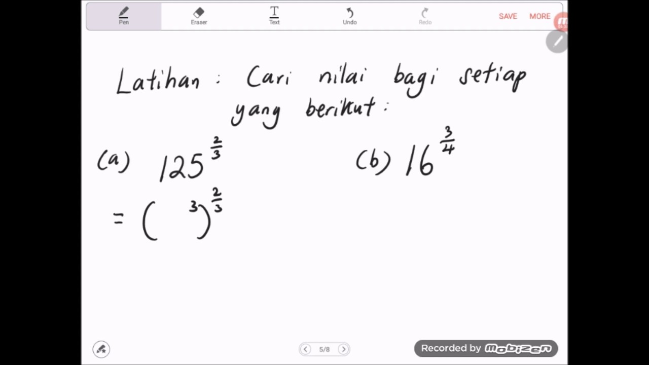 Latihan Matematik Tingkatan 3 Bab 1 Indeks