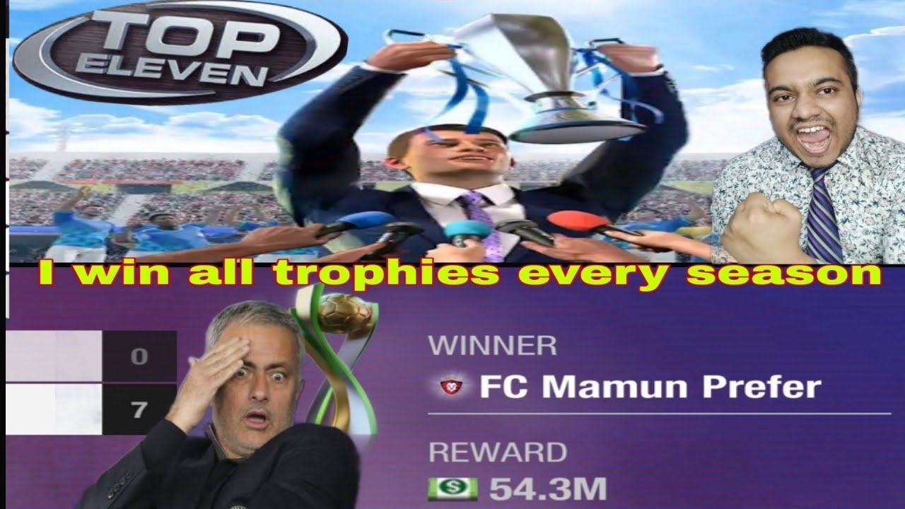 How I always win all trophies in Top Eleven Dominate your opponents in Top Eleven 2023 YouTube