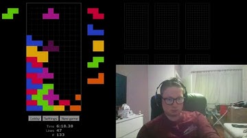 Jstris Tetris no rotation 85 lines [35 lines perfect stack biggest choke ever]