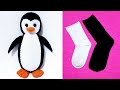 👌ÇORAPTAN OYUNCAK  PENGUEN YAPILIŞI😍/Kendi Tasarımım💯/How to make sock doll/PENGUIN
