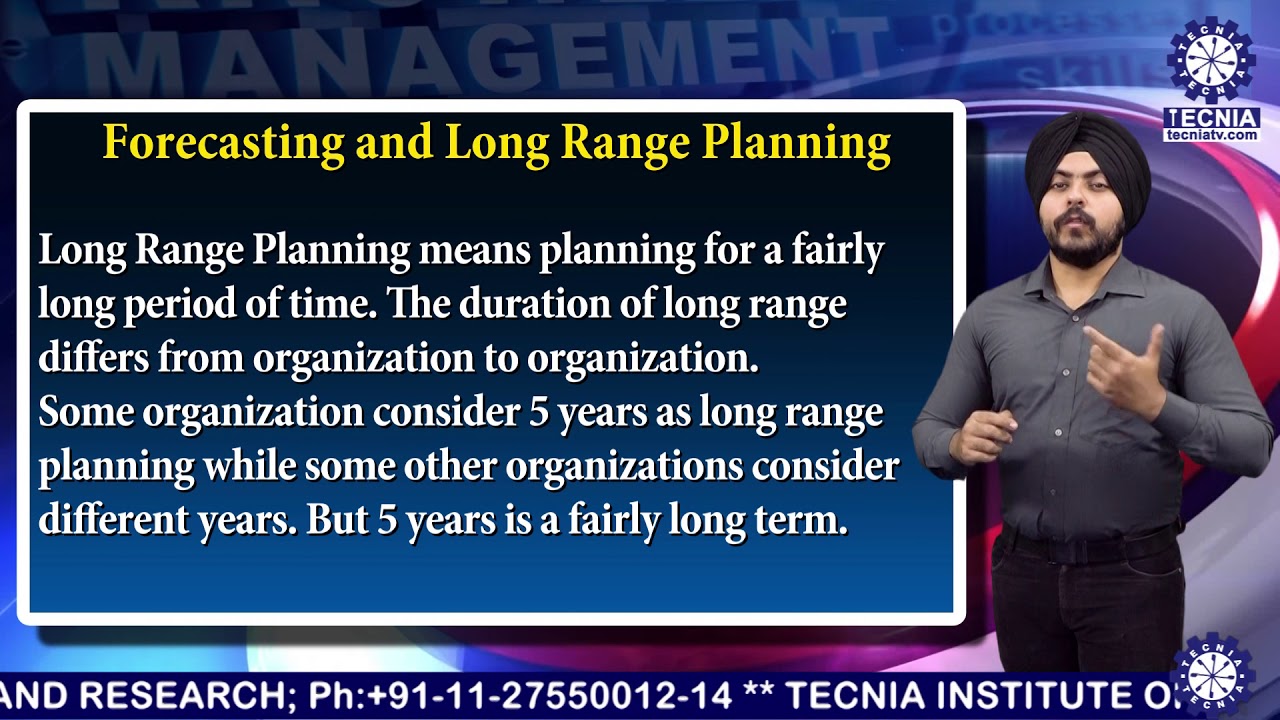 BBA || MR. INDERPREET SINGH || Forecasting And Long Range Planning || TIAS || TECNIA TV