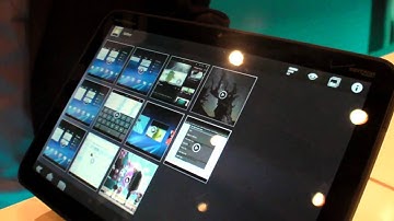 Honeycomb user interface demo on Motorola Xoom