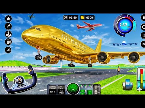 Flight Airplane City Pilot Simulator - Plane Boeing Emergency Landing - Android Gameplay