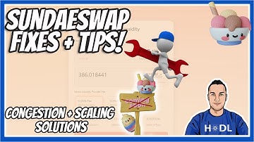 SundaeSwap Launch - Slow / Stuck Transactions Explained + Scaling 🍨