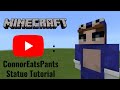 Minecraft | How To Make a ConnorEatsPants Statue (YouTuber)
