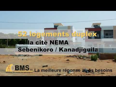 Spot 52 logements duplex de la cité NEMA Sebenikoro/ Kanadjiguila - video from BMS SA