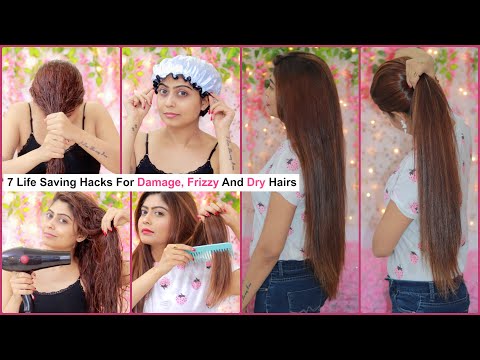 7 Life Saving Hacks For DAMAGE  FRIZZY And DRY Hairs  Teenagers  Beauty  Hair