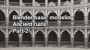 Modeling a low poly Ancient ruin | Blender 3.5 Tutorial Blender Beginner Modelling Tutorial - Part 2
