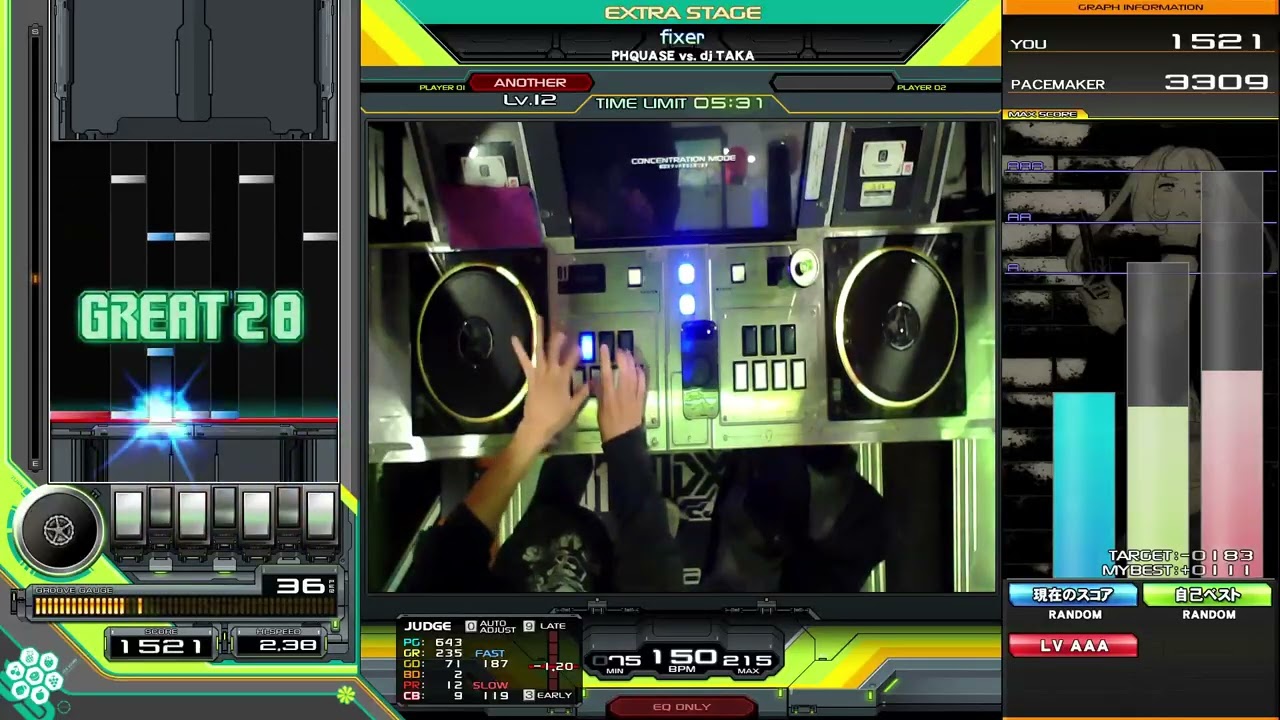 【beatmania IIDX】fixer / PHQUASE vs. dj TAKA EXH