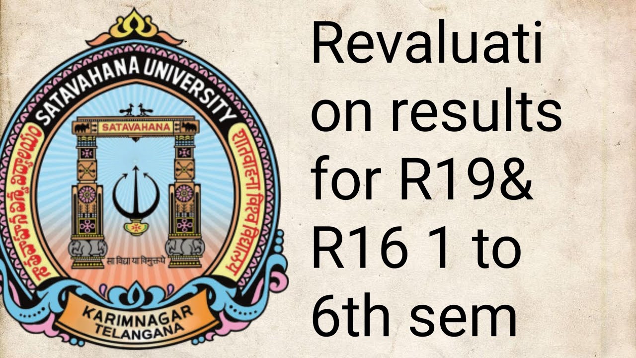 SATAVAHANA UNIVERSITY REVALUATION RESULTS NOVEMBER 2023/SU DEGREE R19 REVALUATION RESULTS/R16 Rv