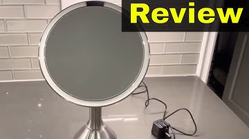 SimpleHuman 8 Inch Illuminated Mirror Review-Touch Brightness Control