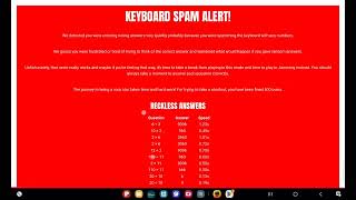 KEYBOARD  SPAM ALERT!