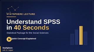 Understand SPSS in 40 Seconds