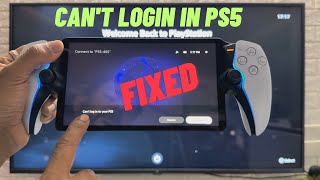 {Fixed} Can't login in to your PS5  PLAYSTATION PORTAL?