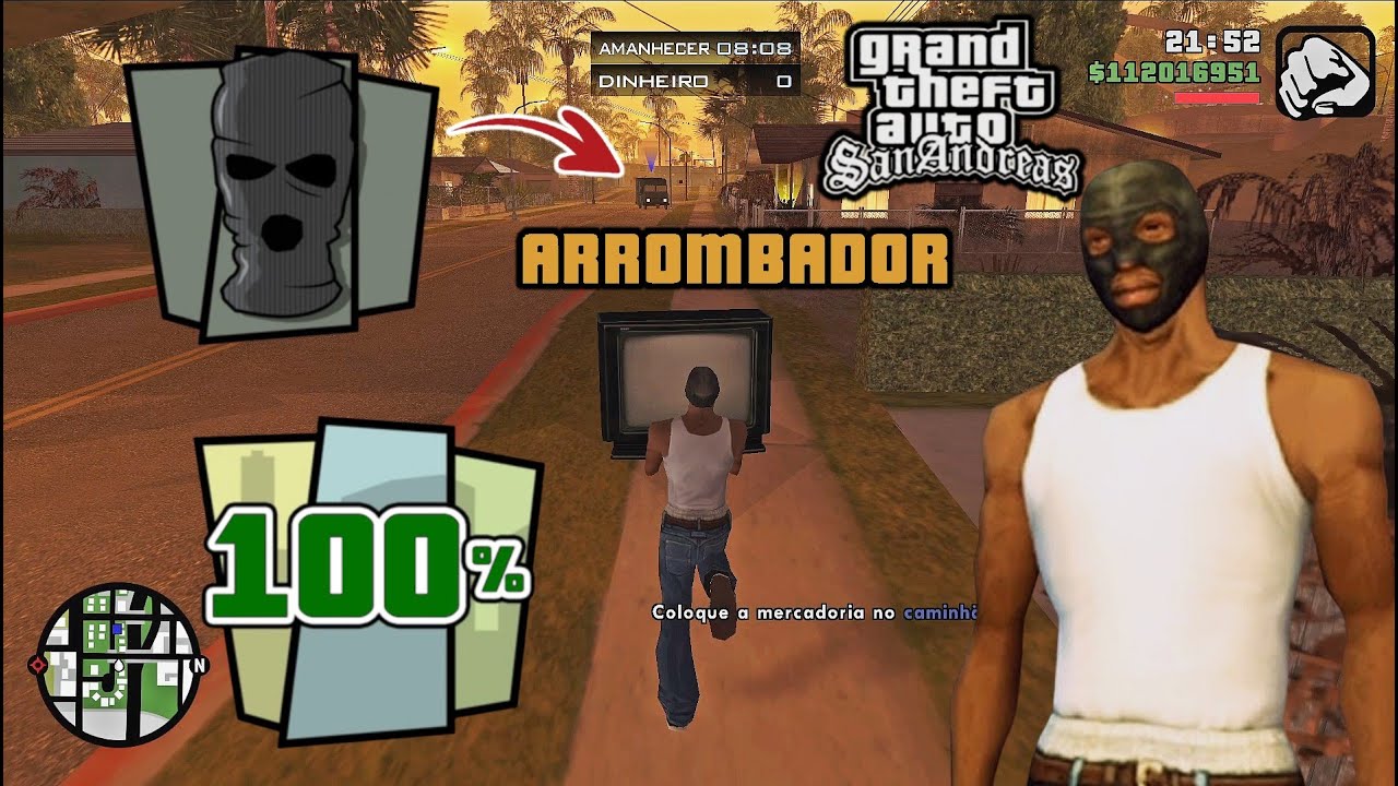 Sendo LADRÃO e conseguindo FÔLEGO INFINITO ANTES DA PRIMEIRA MISSÃO NO GTA SAN ANDREAS