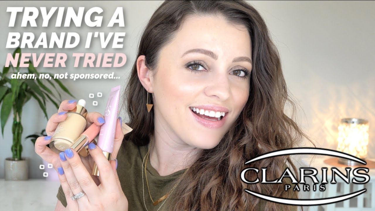 TRYING A BRAND I'VE NEVER TRIED  //  Clarins