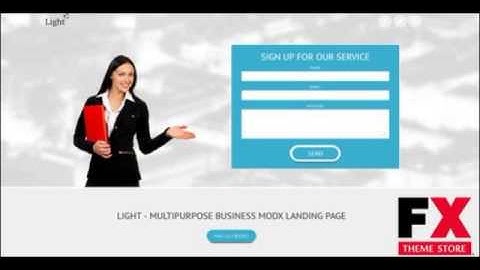 Preview Light - Business MODX landing page TFx
