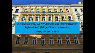 Installation einer 3,5 KW Klimaanlage mit luftgekühltem Kondensator. Wien, am 30.10.19 screenshot 4