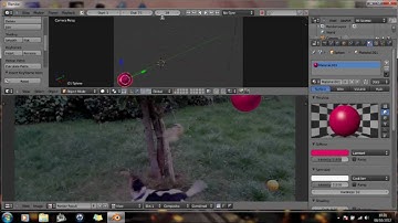 Blender Tutorial Beginners - moving objects over video footage version 2.64