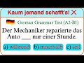 Deutschtest A2–B1 | Typische Grammatikfehler vermeiden – Deutsch Challenge ⚡