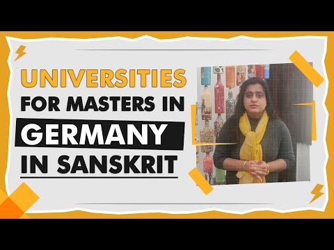 Study Sanskrit from Germany/Masters from Germany/ Top Universities to pursue Sanskrit from Germany
