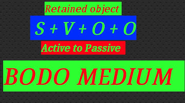 What is Retained object?Active to passive//Bodo//