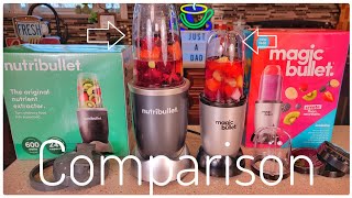 Magic Bullet vs NutriBullet Blender Comparison   Which One Is The Best Smoothie Maker??